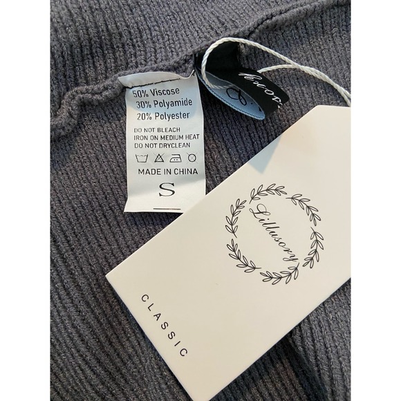 LILLUSORY Turtleneck Oversized Tunic Sweater - Size Small * wom315 - Picture 7 of 7